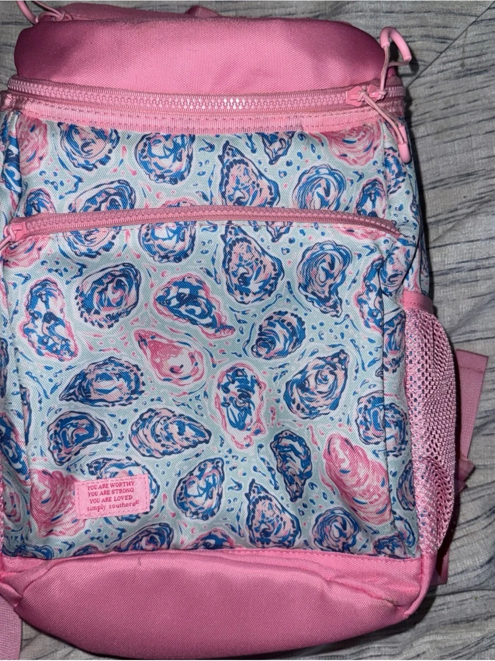 Simply Southern Pink and Blue Swirl Backpack